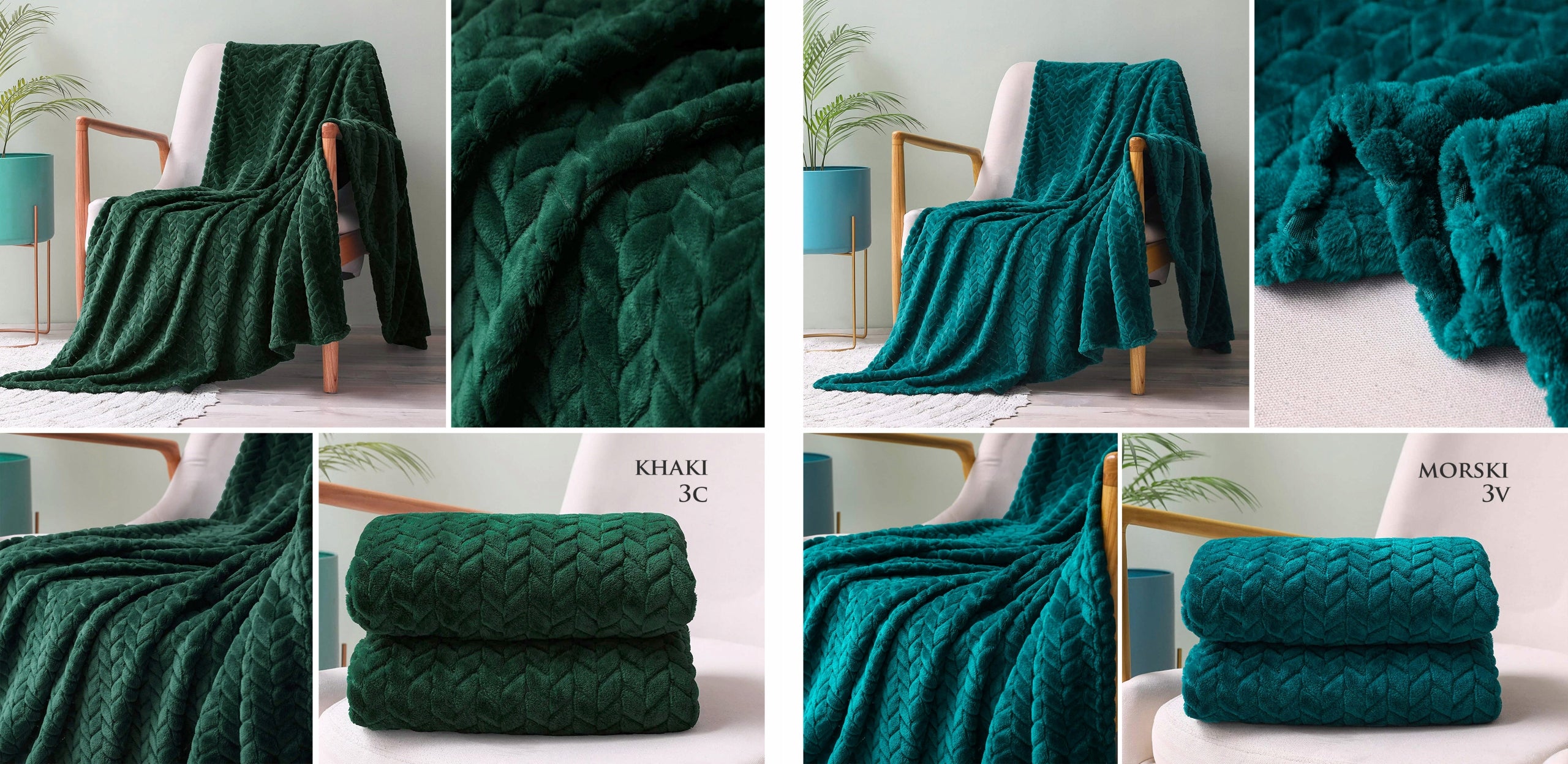 Blanket Thick Embossed Herringbone Pled Bedspread For Living Room Bedroom Warm 160x200 Manufacturer code jodełka 160x200