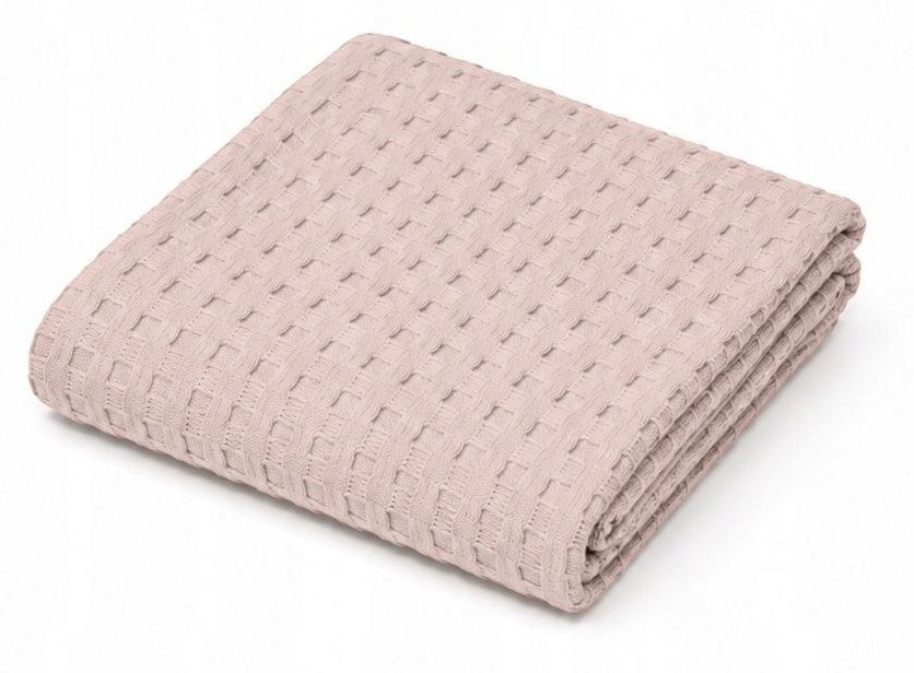 Blanket baby blanket WAFER 100% COTTON 70x100cm PINK