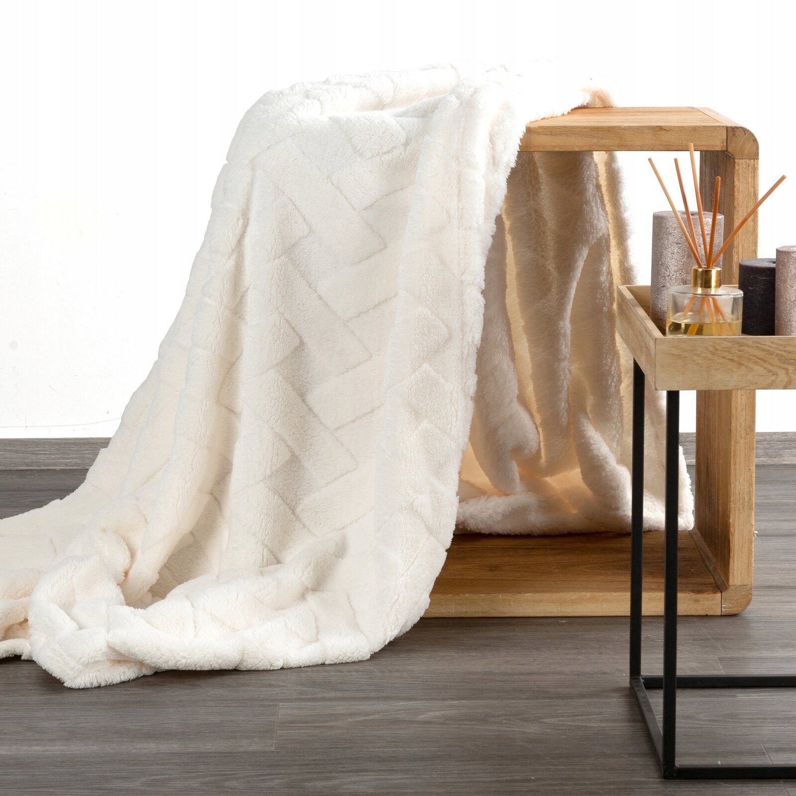 Blanket bedspread 200x220 cream thick soft fluffy EAN (GTIN) 5907246160619