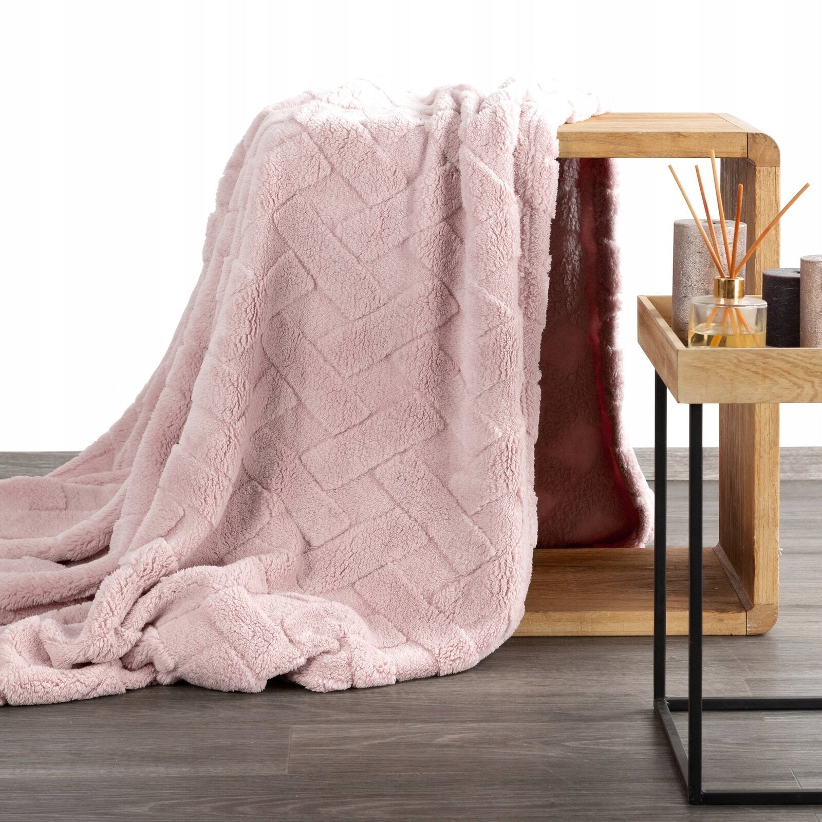 Blanket bedspread 200x220 pink thick soft fluffy Brand Eurofirany