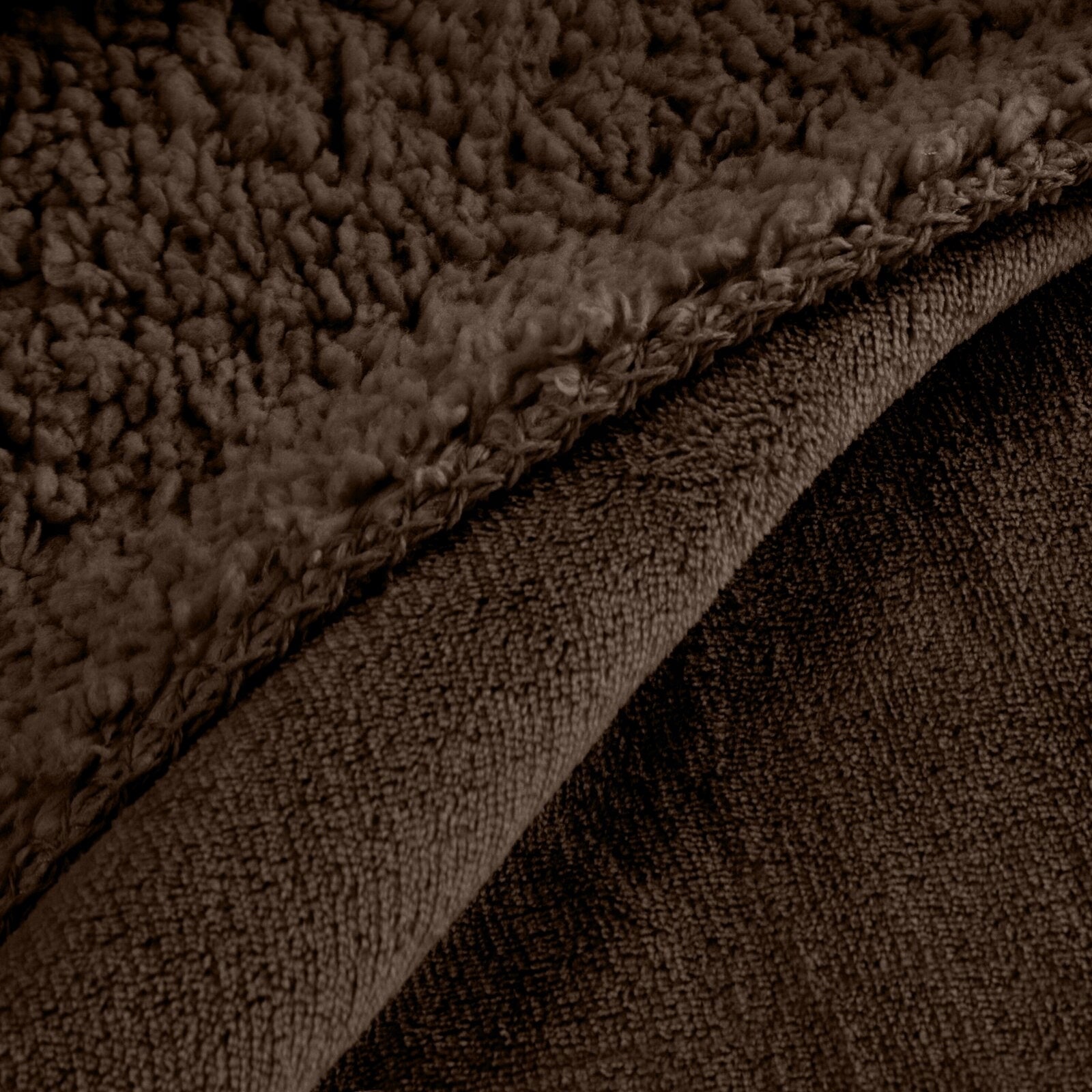 Blanket bedspread PREMIUM 150 x 200 cm dark brown Length 200 cm