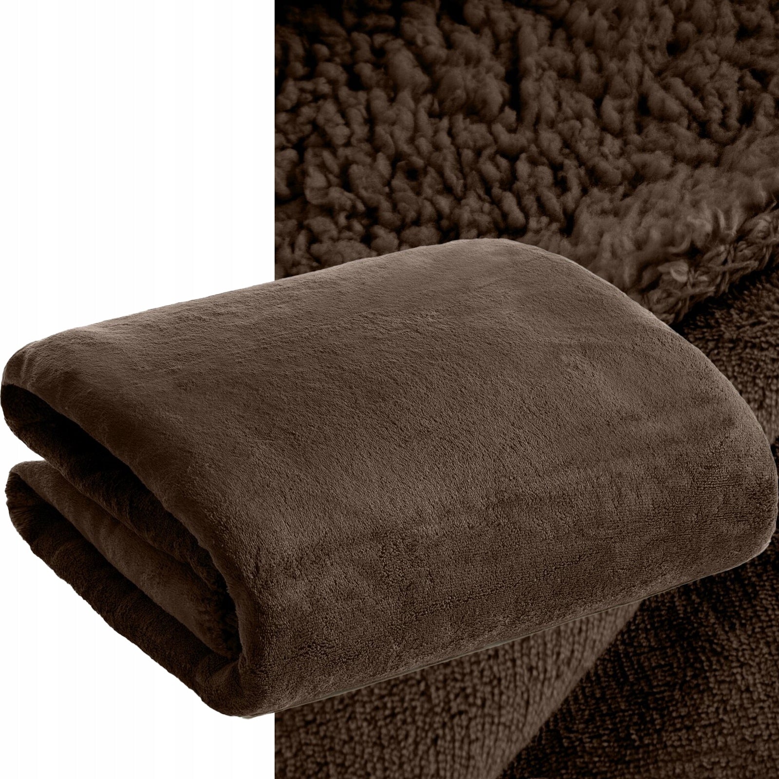 Blanket bedspread PREMIUM 150 x 200 cm dark brown
