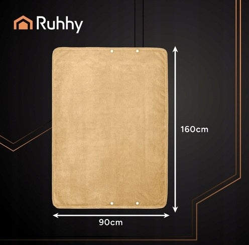 Blanket beige lectric heating 160x90 cm for back light beige battery Packaging status original