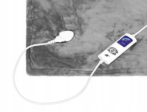 Blanket electric heating cushion with remote control 180x130 cm 160W Color gray