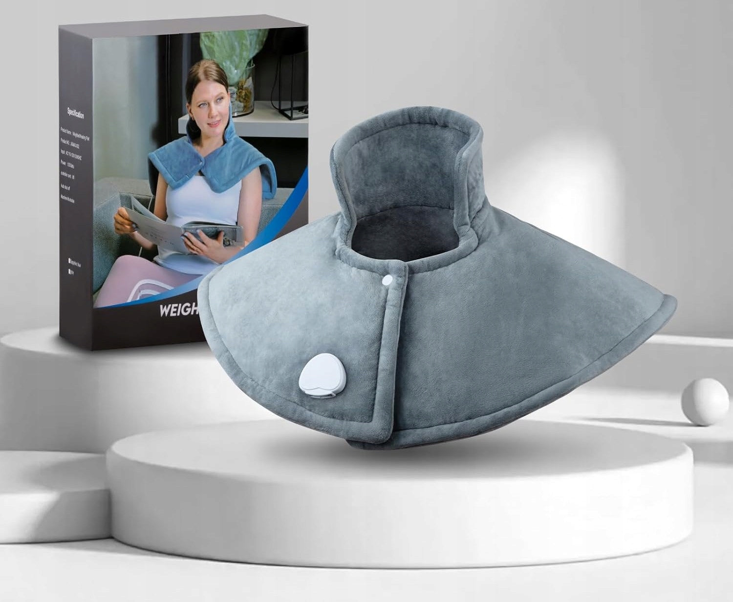 Blanket neck heating collar shoulder for pain improving circulation tense muscles Medical device no