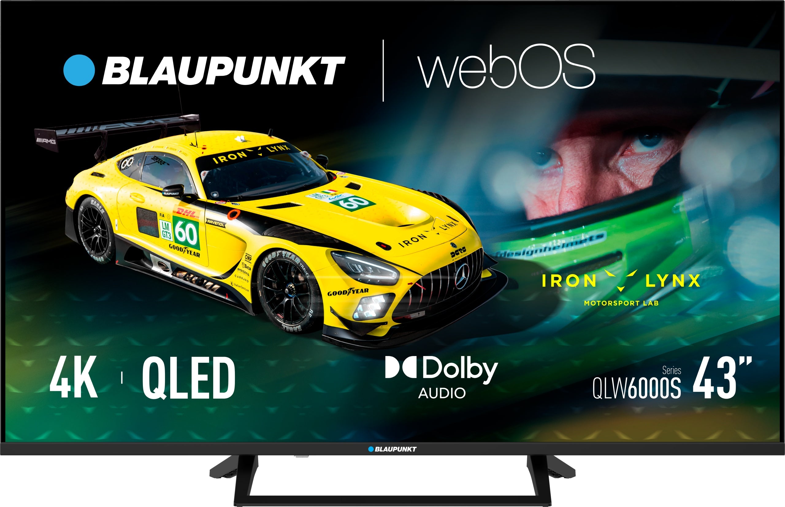 Blaupunkt 43QLW6000S QLED Smart TV 4K UHD WebOS HDR10 Dolby Audio WiFi HDMI Packaging status original