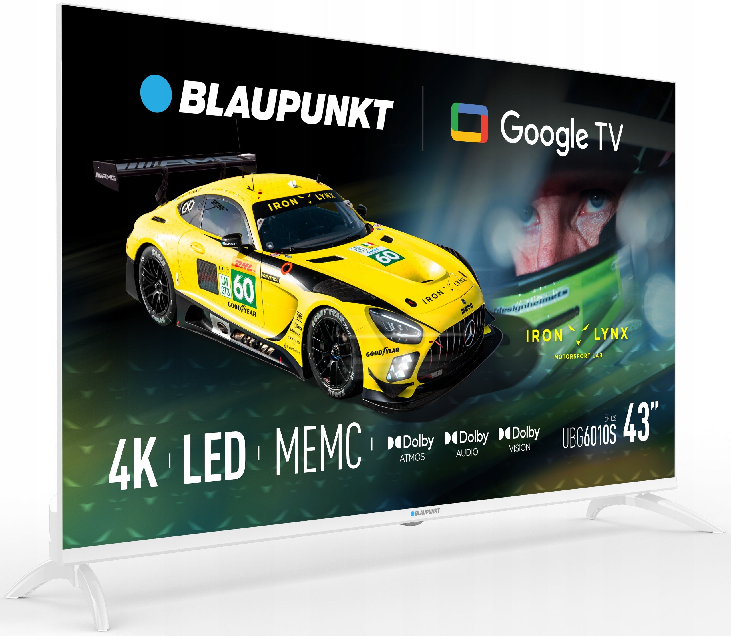 Blaupunkt 43UBG6010 White 43" inch tv 4K UHD Google TV WiFi Bluetooth Dolby Packaging status original