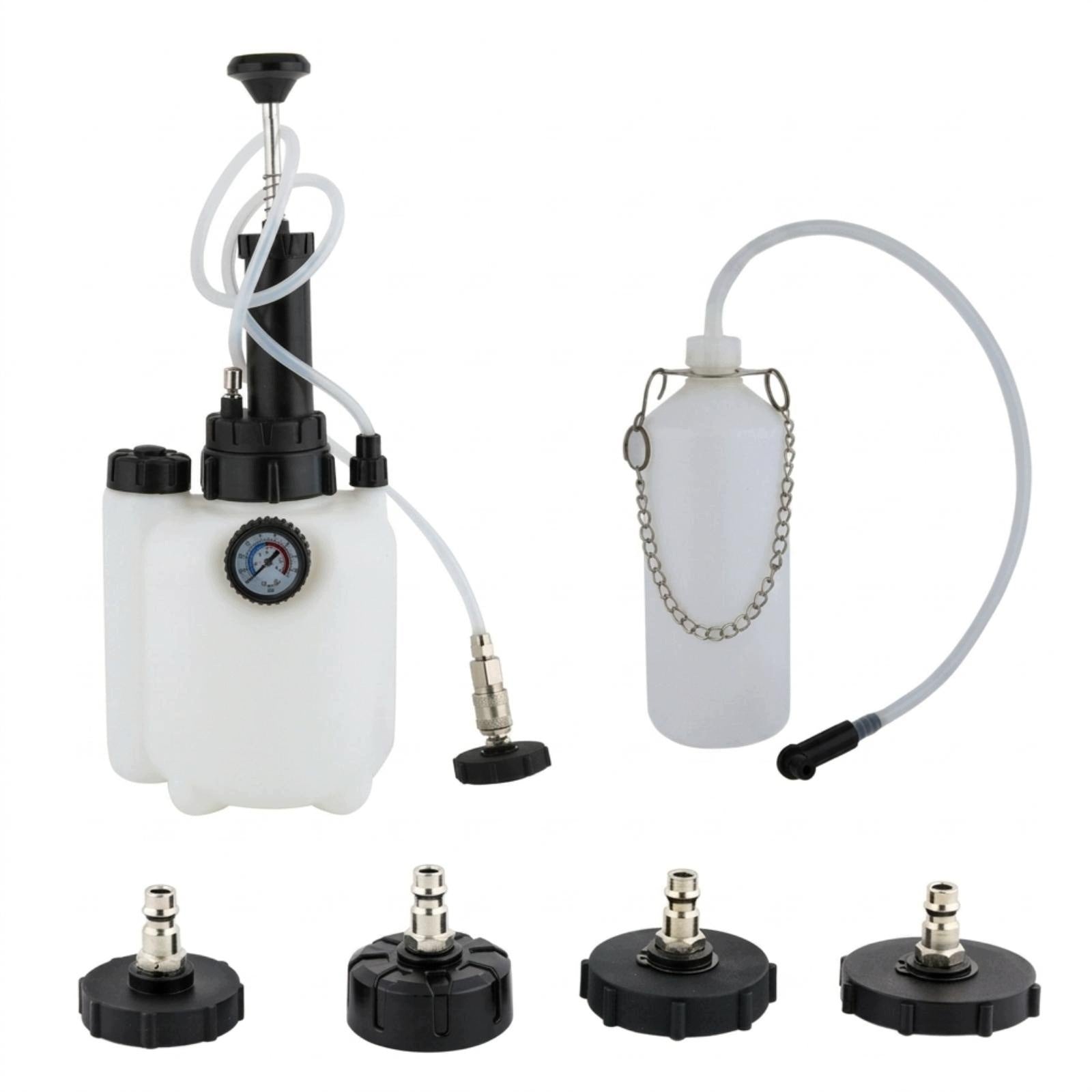 Bleeder Kit with Hanging Chain Translucent Bleeder Kit 3L Brake Fluid a