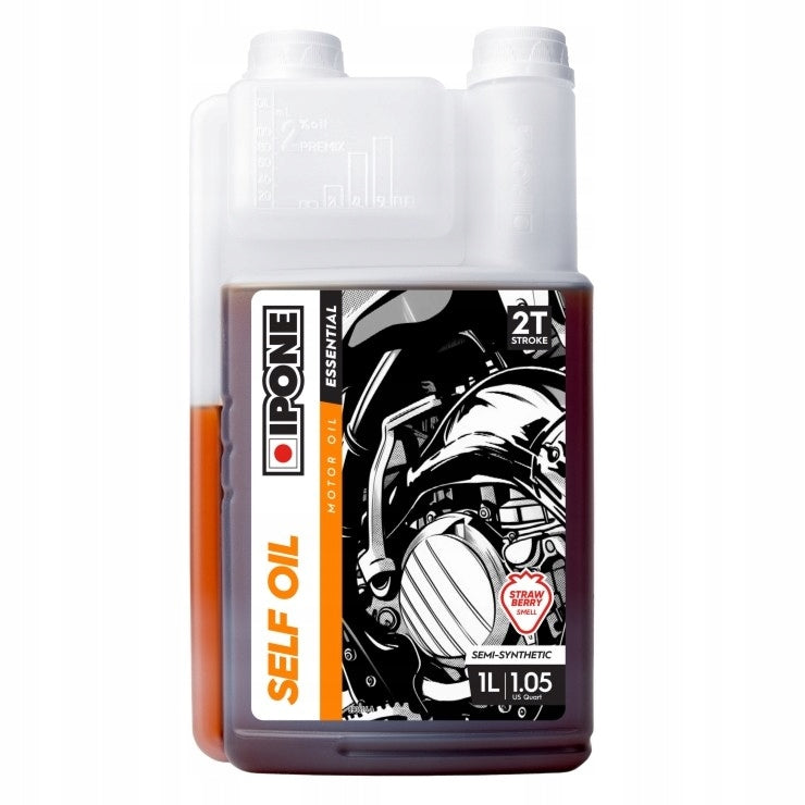Blend Oil IPONE SELF OIL 2T Semi-synthetic Strawberry 1L