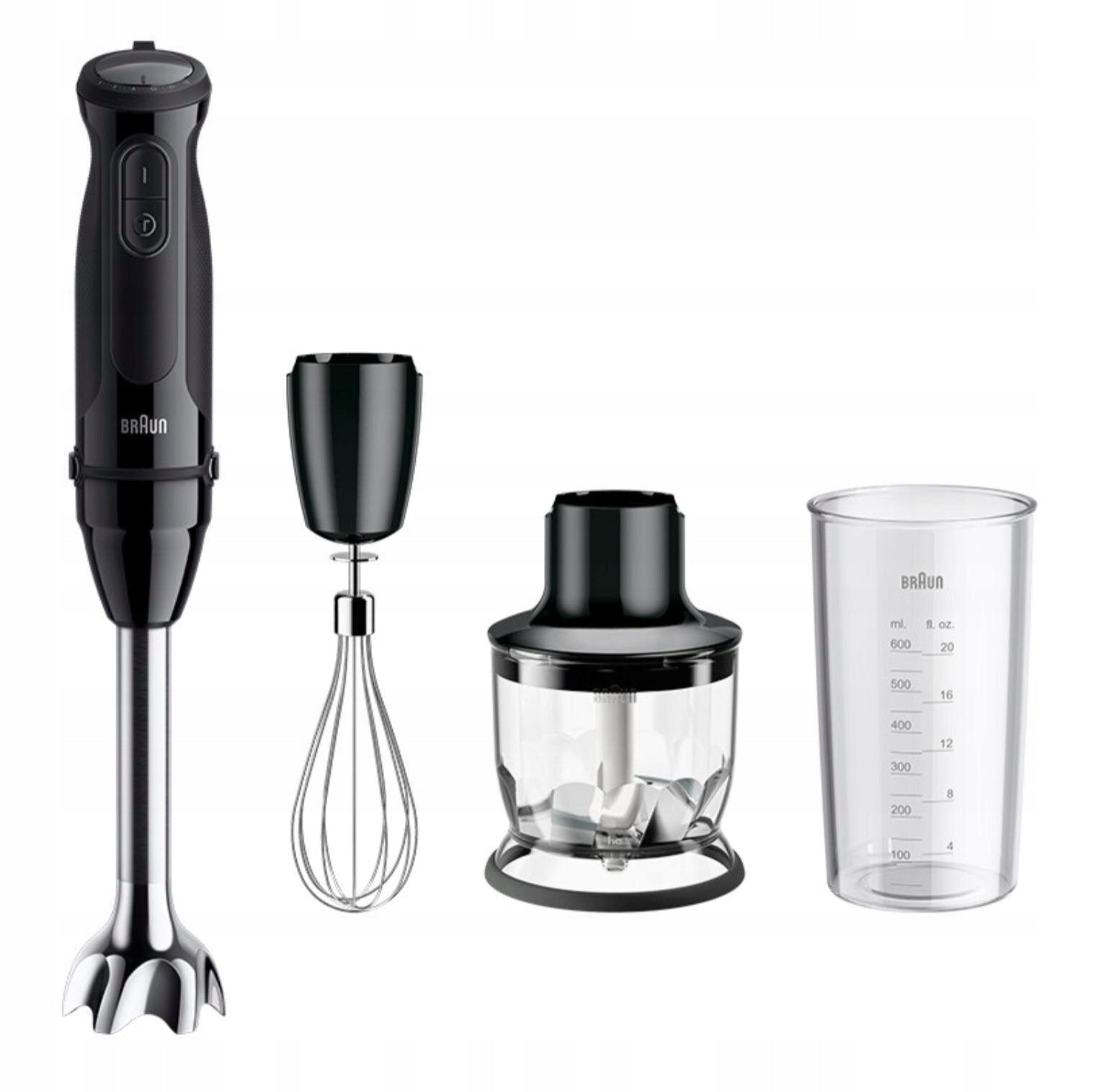 Blender BRAUN MultiQuick 5 MQ50202M Black Dominant color black