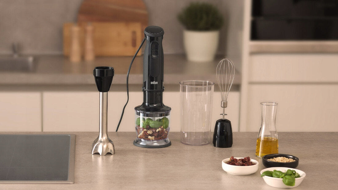Blender BRAUN MultiQuick 5 MQ50202M Black Functions whipping