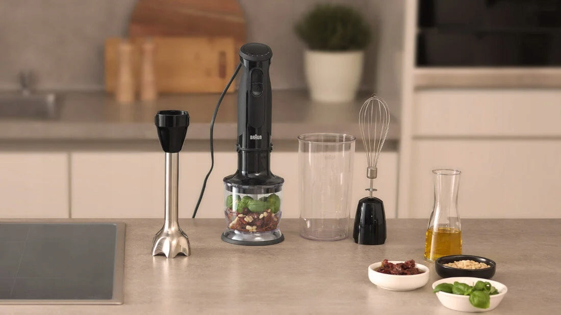 Blender BRAUN MultiQuick 5 MQ50202M manual EasyClickPlus 1000W Shredder Packaging status original