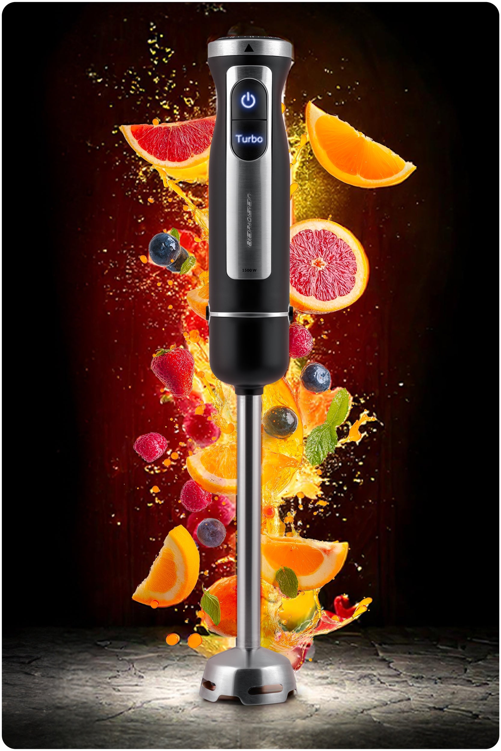 Blender Berdsen 1500W turbo 25 speed titanium blades 6 functions Brand Berdsen