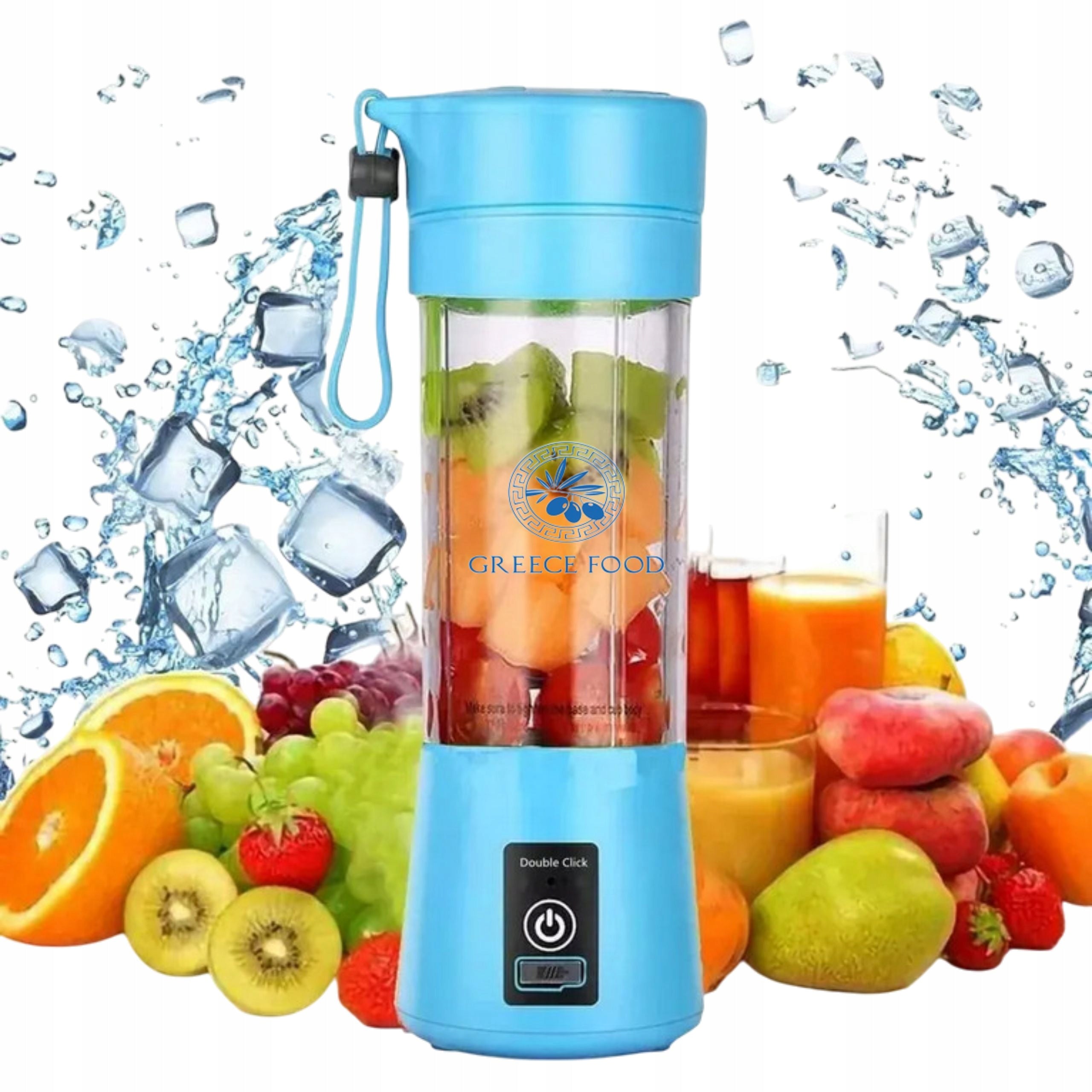 Blender, Cup Juice Mixer Portable, Handheld 380ml Blue