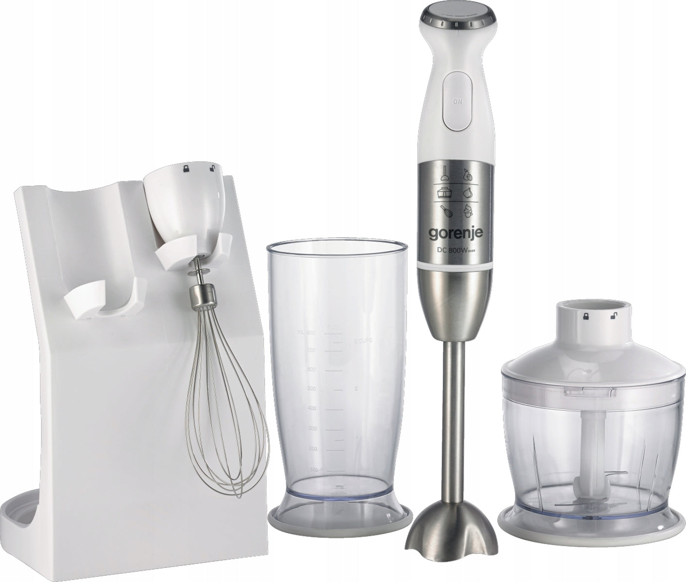 Blender Gorenje HBC806QW 800 W white whipping shredder mixes rack
