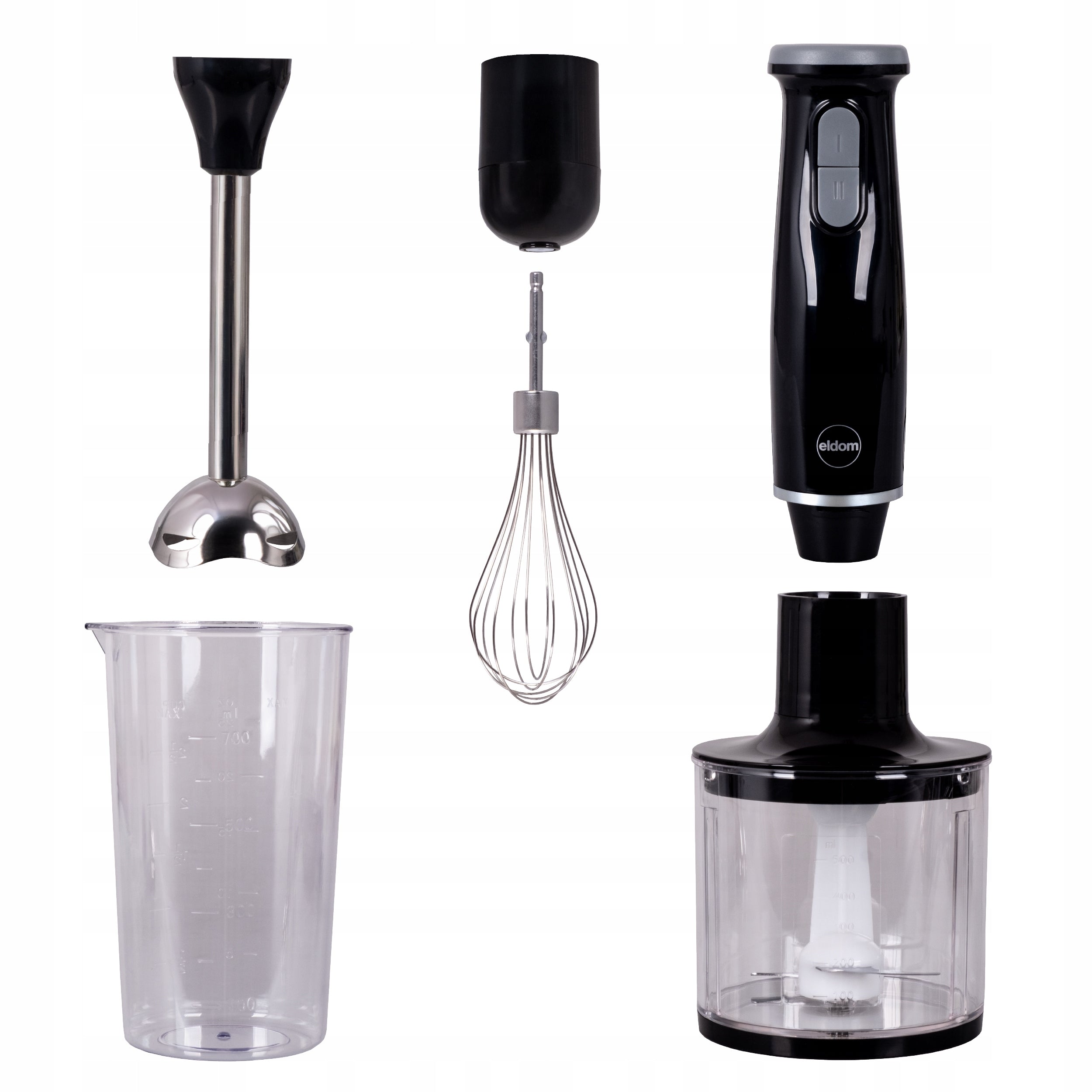 Blender Multifunction Manual Shredder Mixer Set Black Eldom BL240 EAN (GTIN) 5908277389574
