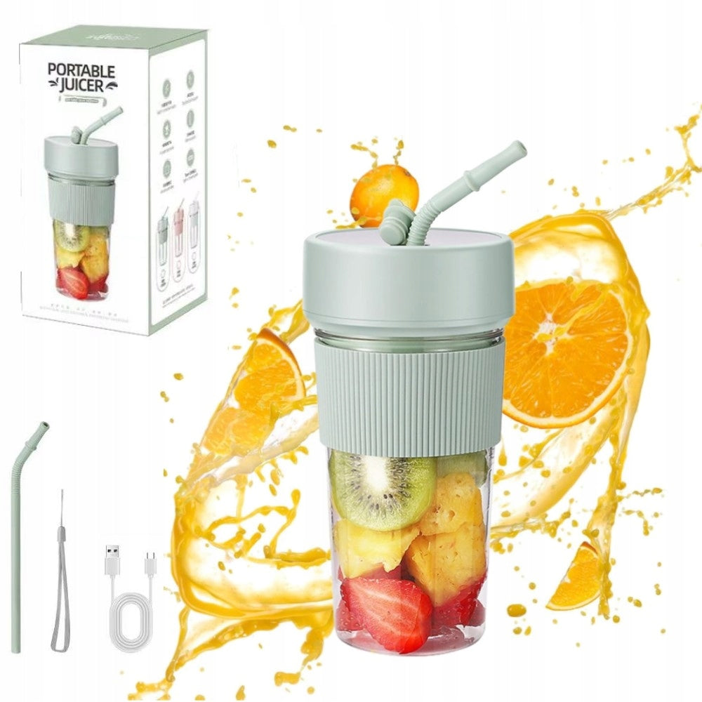 Blender Portable Wireless Travel Glass Cup Mini Handheld 350ml