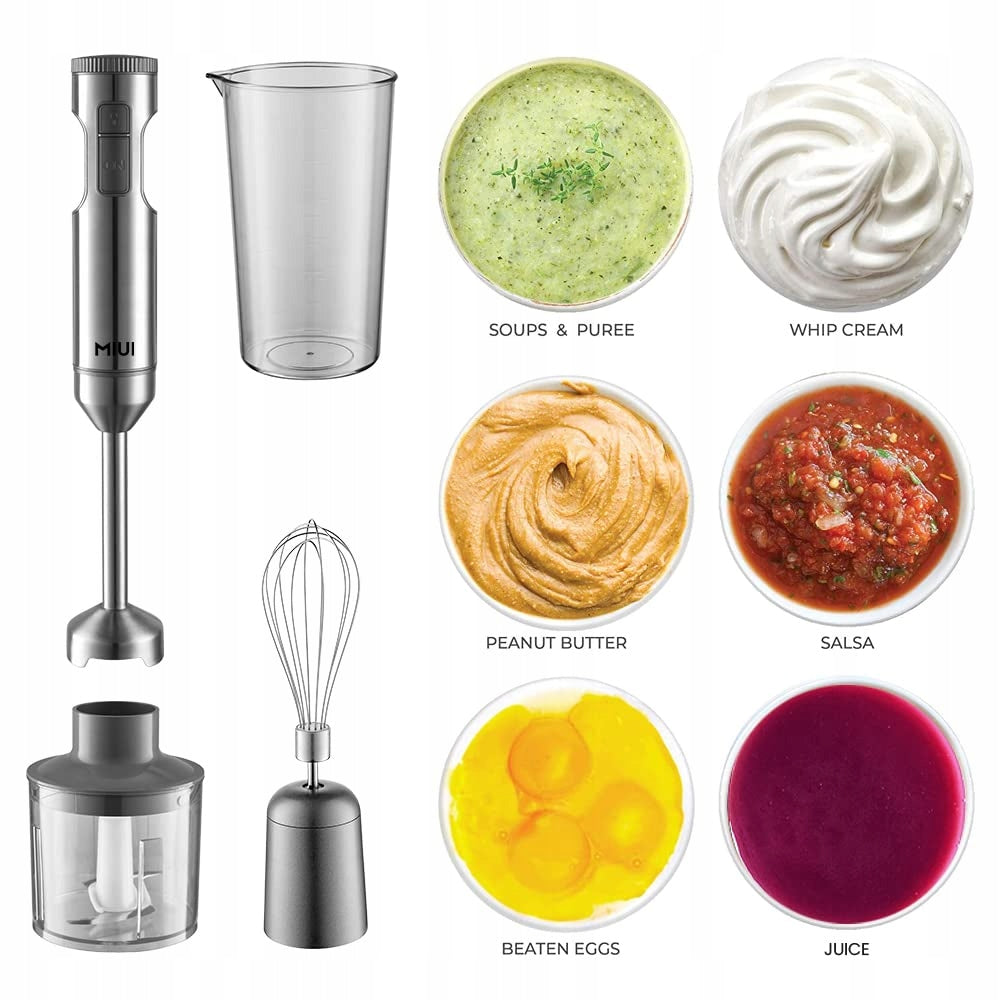 Blender Ręczny MIUI Mikser Kuchenny Zestaw Stal Nierdzewna Elektryczny Manufacturer code PHB8001