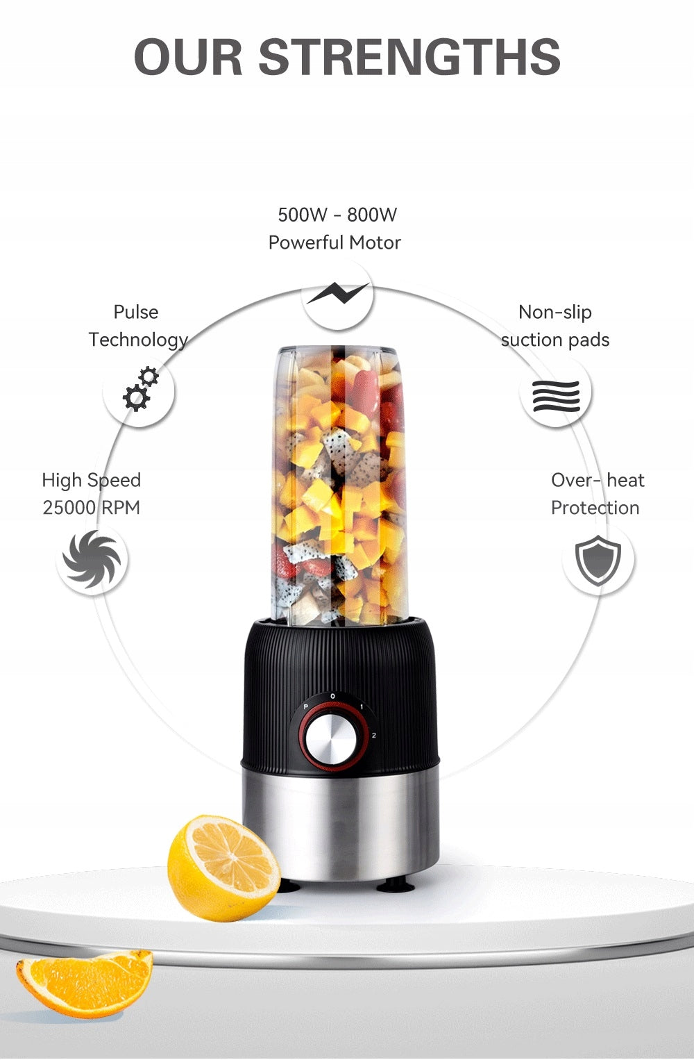 Blender for coffee, ice crushing, smoothie preparation and fruit puree Manufacturer code BLENDER KOKTAJLI LODU 2 ZESTAW