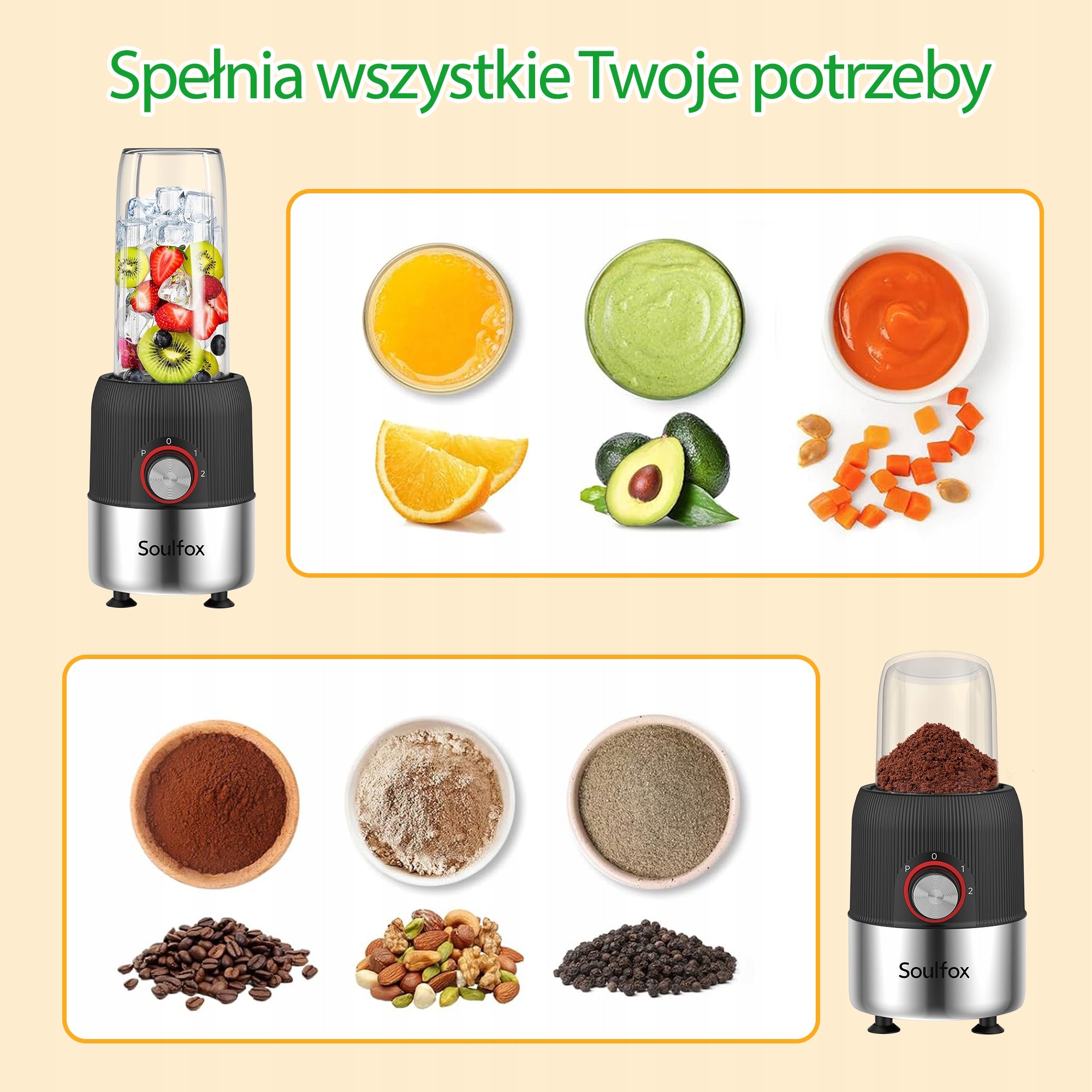 Blender wielofunkcyjny 1000W 27000 RPM do kawy KRUSZY LÓD Puree owocowe Manufacturer code ALGHF-clds-bl003-EU