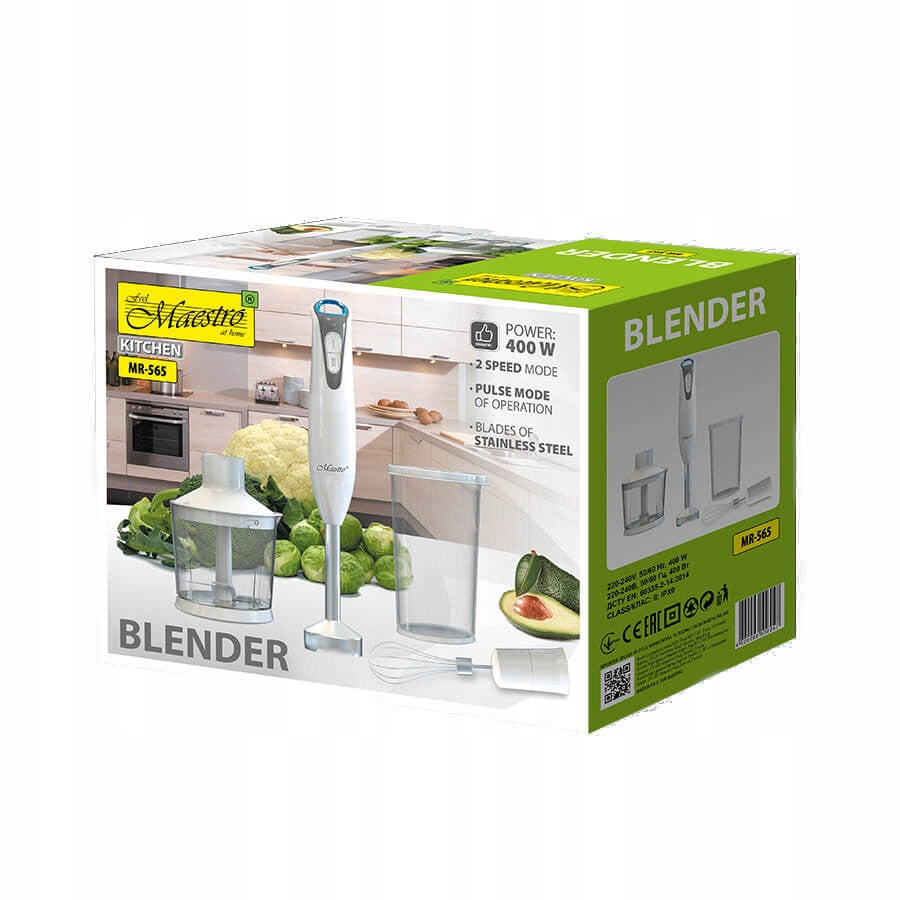 Blender with accessory set Maestro 400W MR-565 EAN (GTIN) 4820096556047