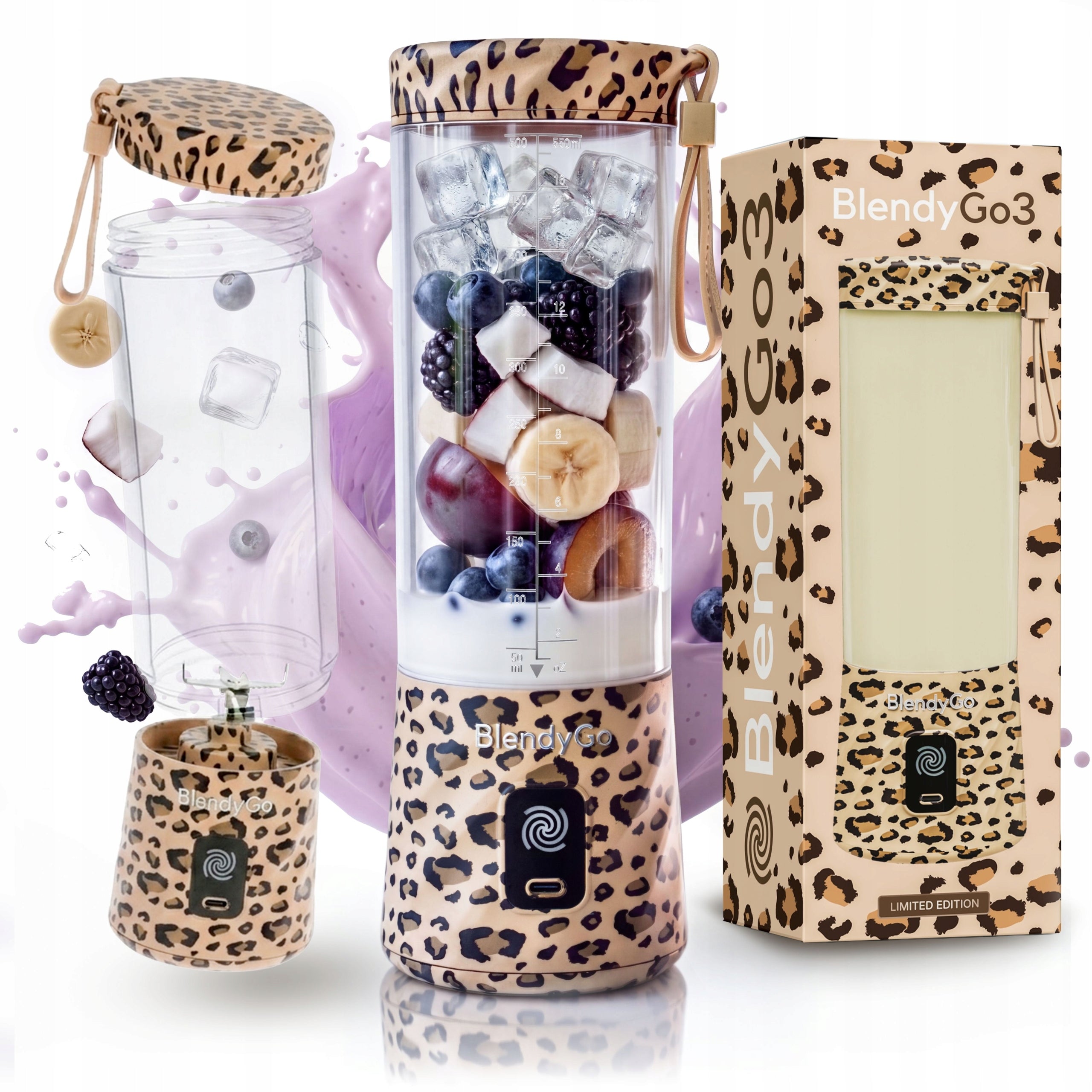 BlendyGo 3 Wireless Blender for Smoothie Ice and Frozen Fruit