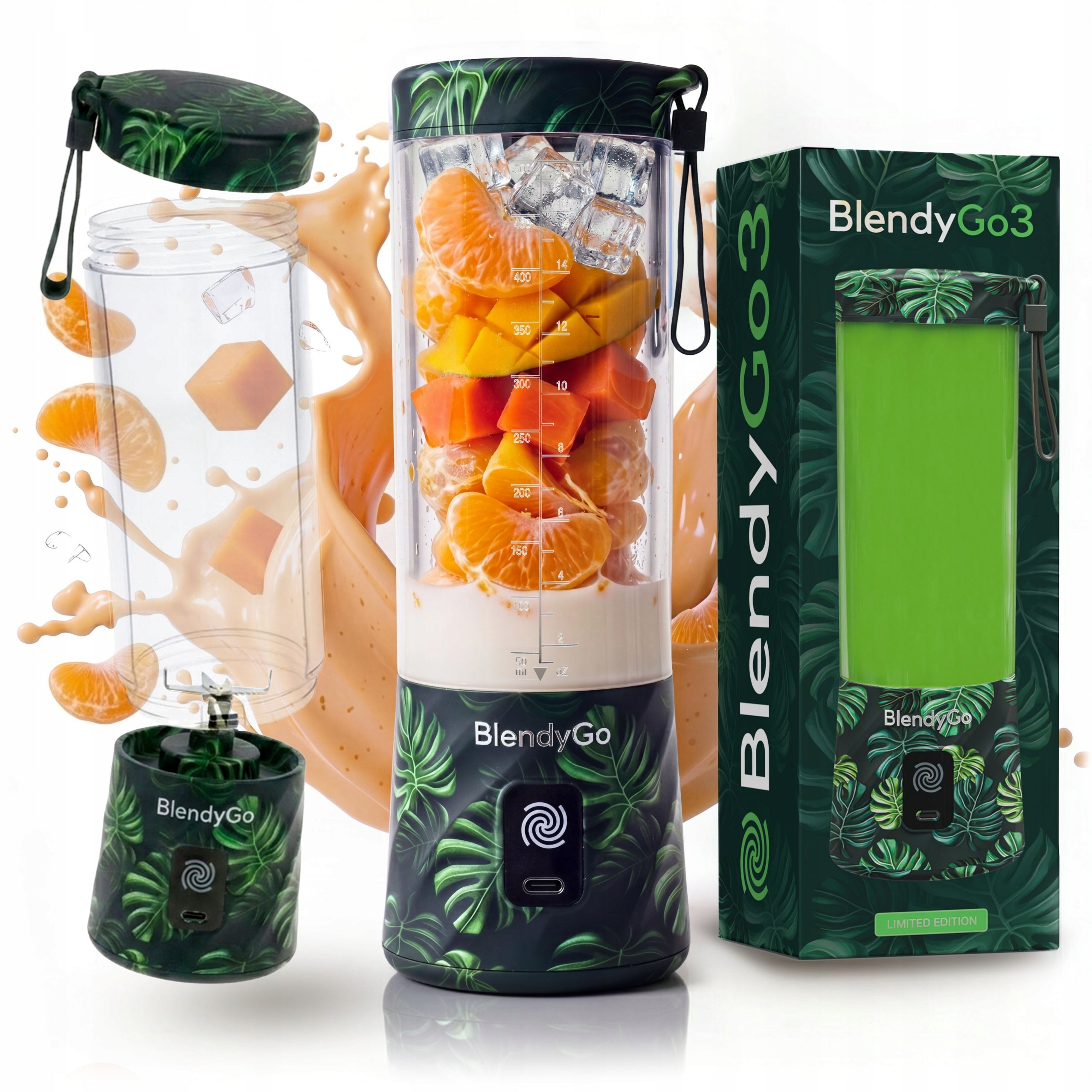 BlendyGo 3 Wireless Blender for Smoothie Ice and Frozen Fruit