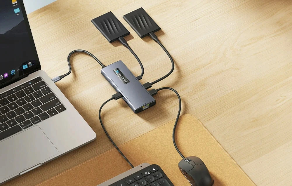 Blitzwolf BW-NEW TH8 Hub USB-C Adapter 10in1 RJ45 SD Hdmi 4K PD Packaging status original