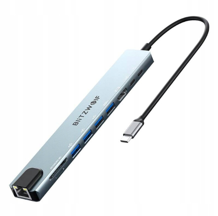 Blitzwolf BW-TH5 10in1 USB-C Docking Station (Silver)