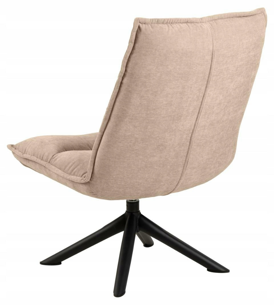Blizzard armchair swivel fabric Danny beige 3 Furniture depth 80 cm