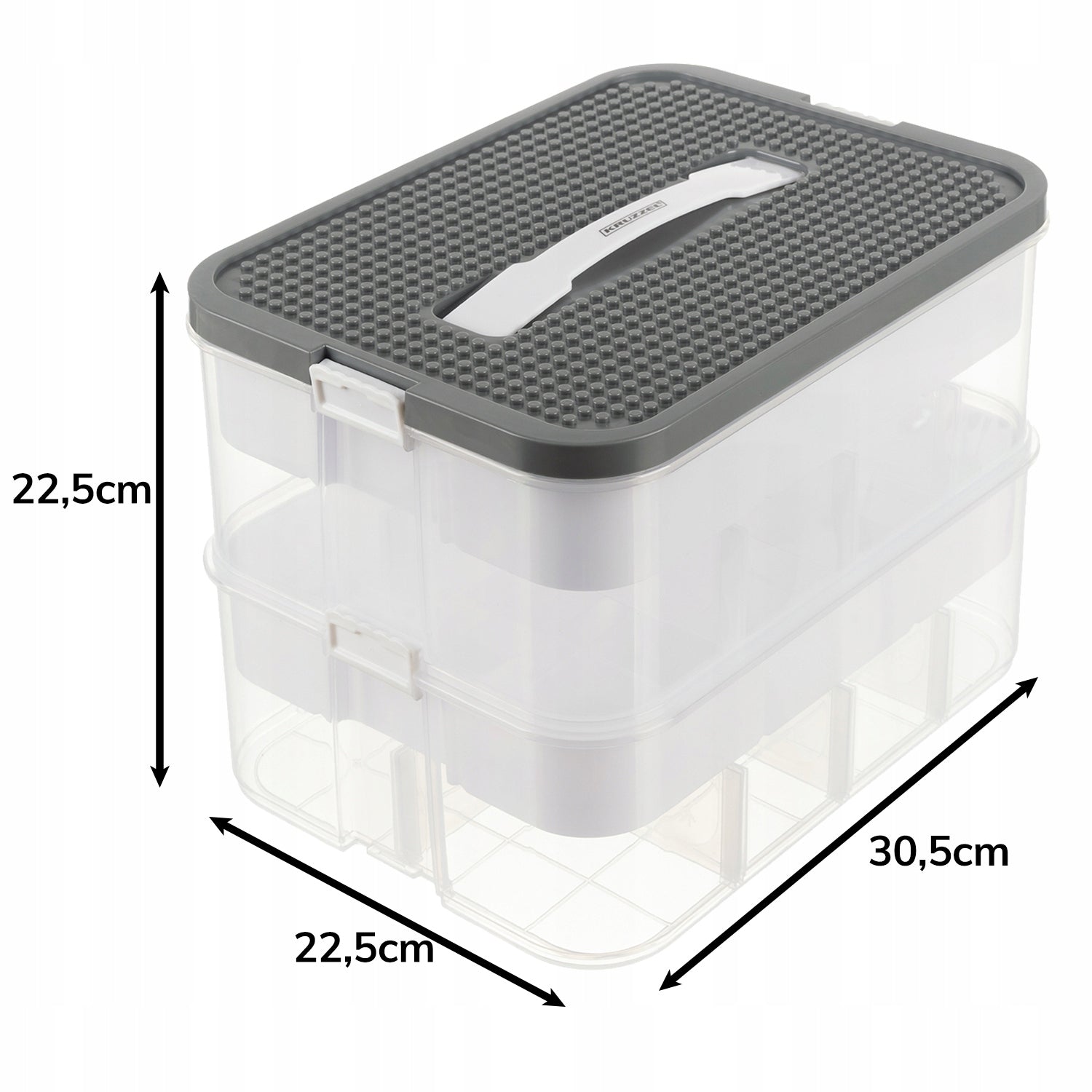Block Container Box 15l Organizer with Compartments Large 2 Storey EAN (GTIN) 5900779956216