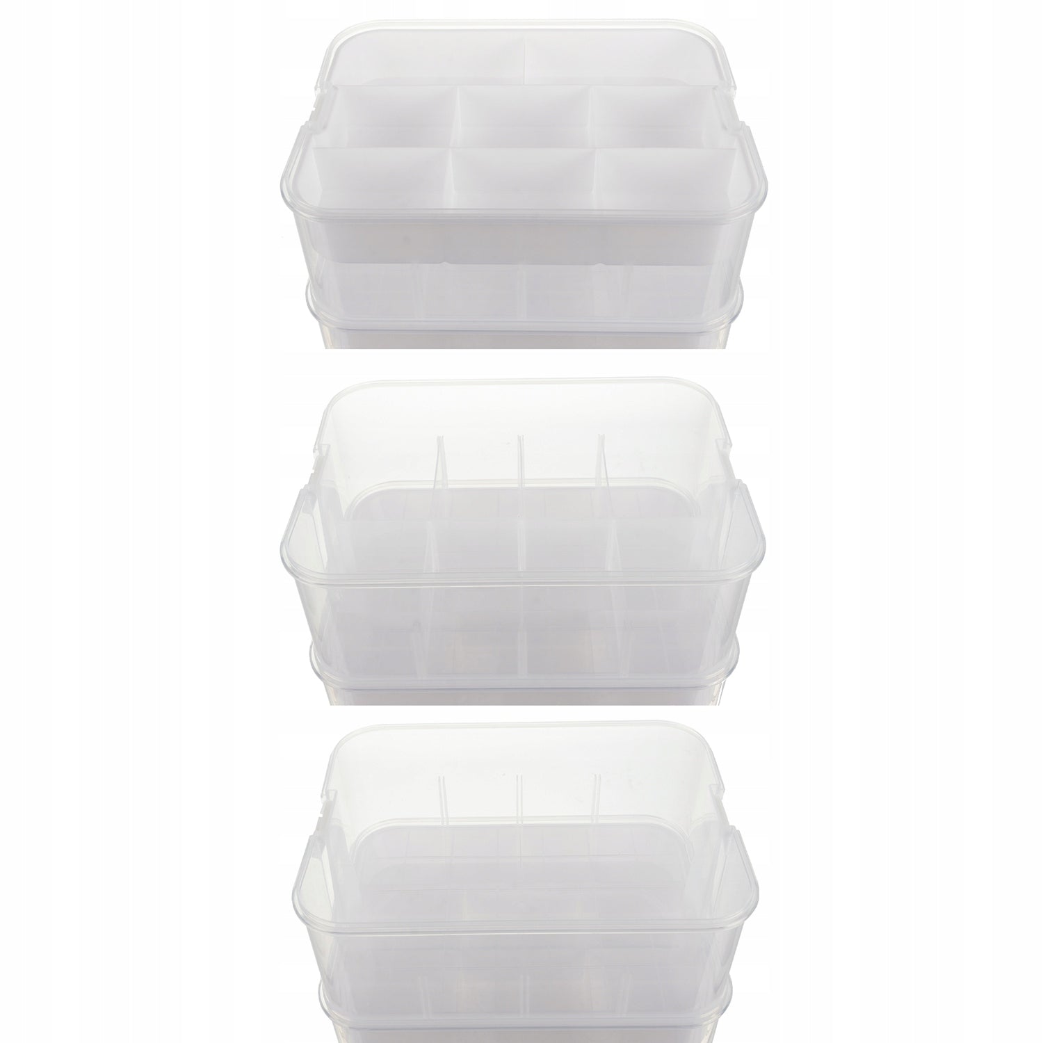 Block Container Box 15l Organizer with Compartments Large 2 Storey Manufacturer code 00025756