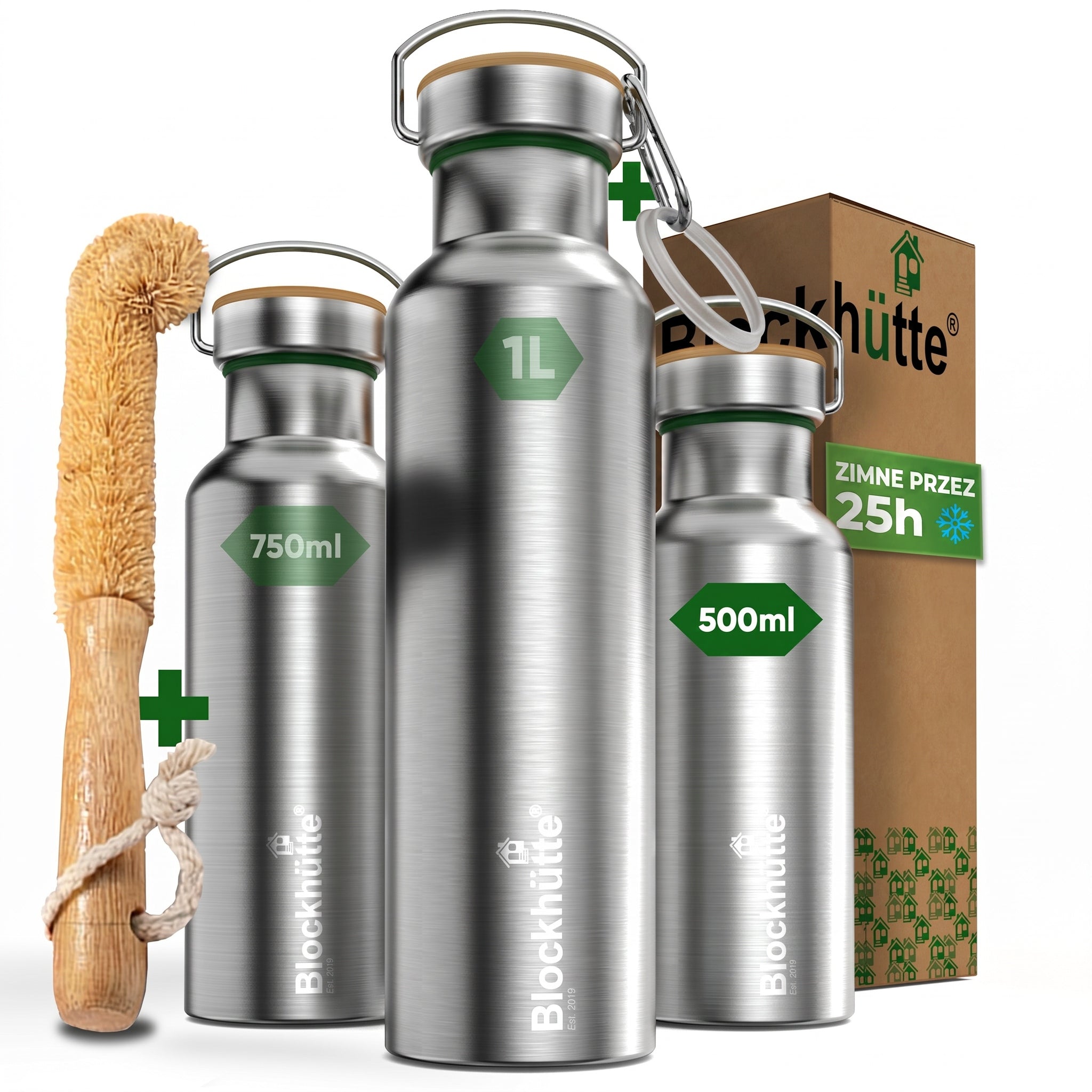 Blockhütte Thermal bottle 500 ml stainless steel sealed without BPA