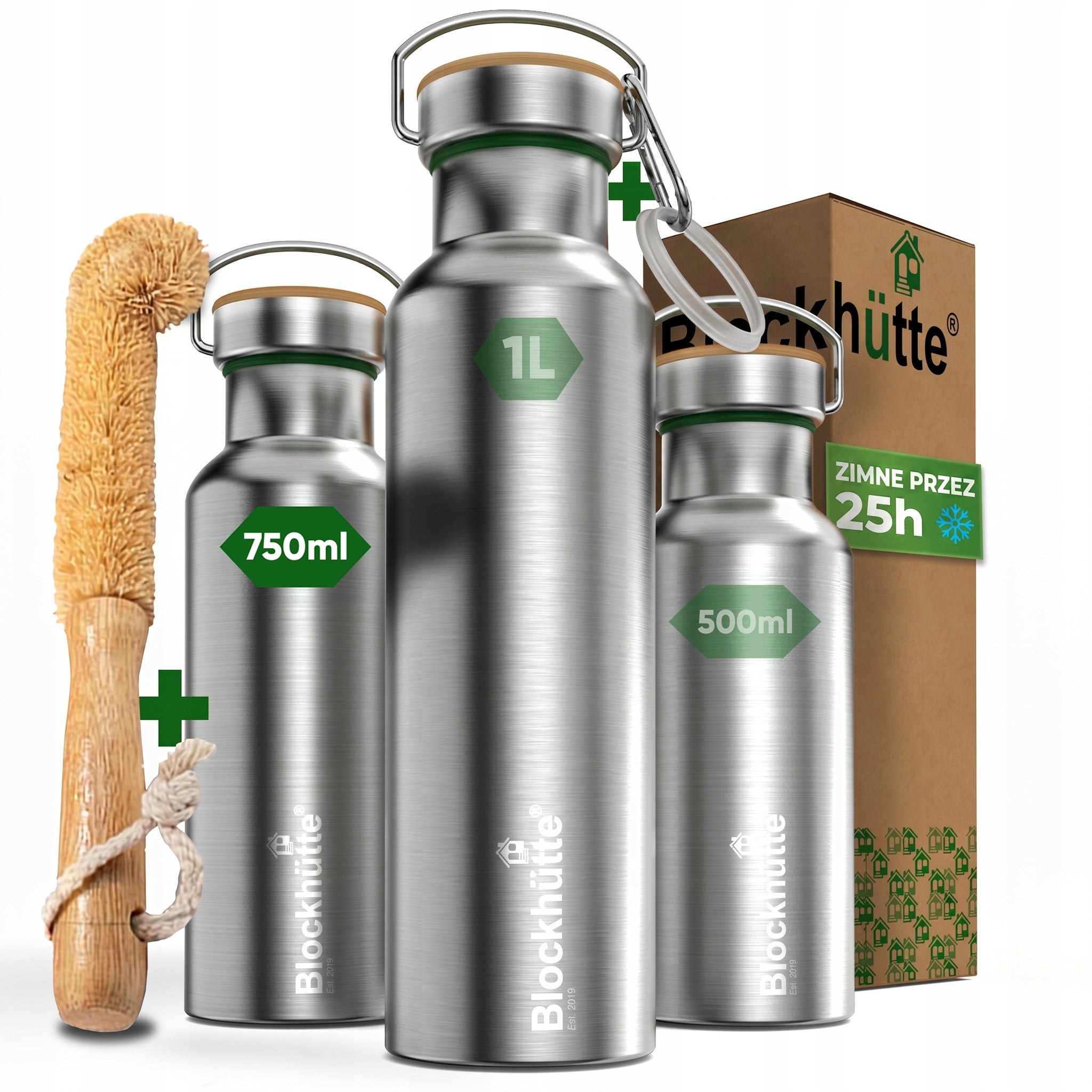 Blockhütte Thermal bottle 750 ml stainless steel sealed without BPA