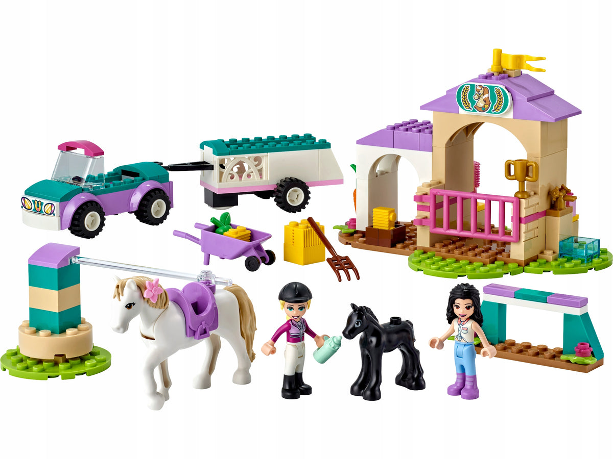 Blocks LEGO Friends 41441 Riding school and horse trailer