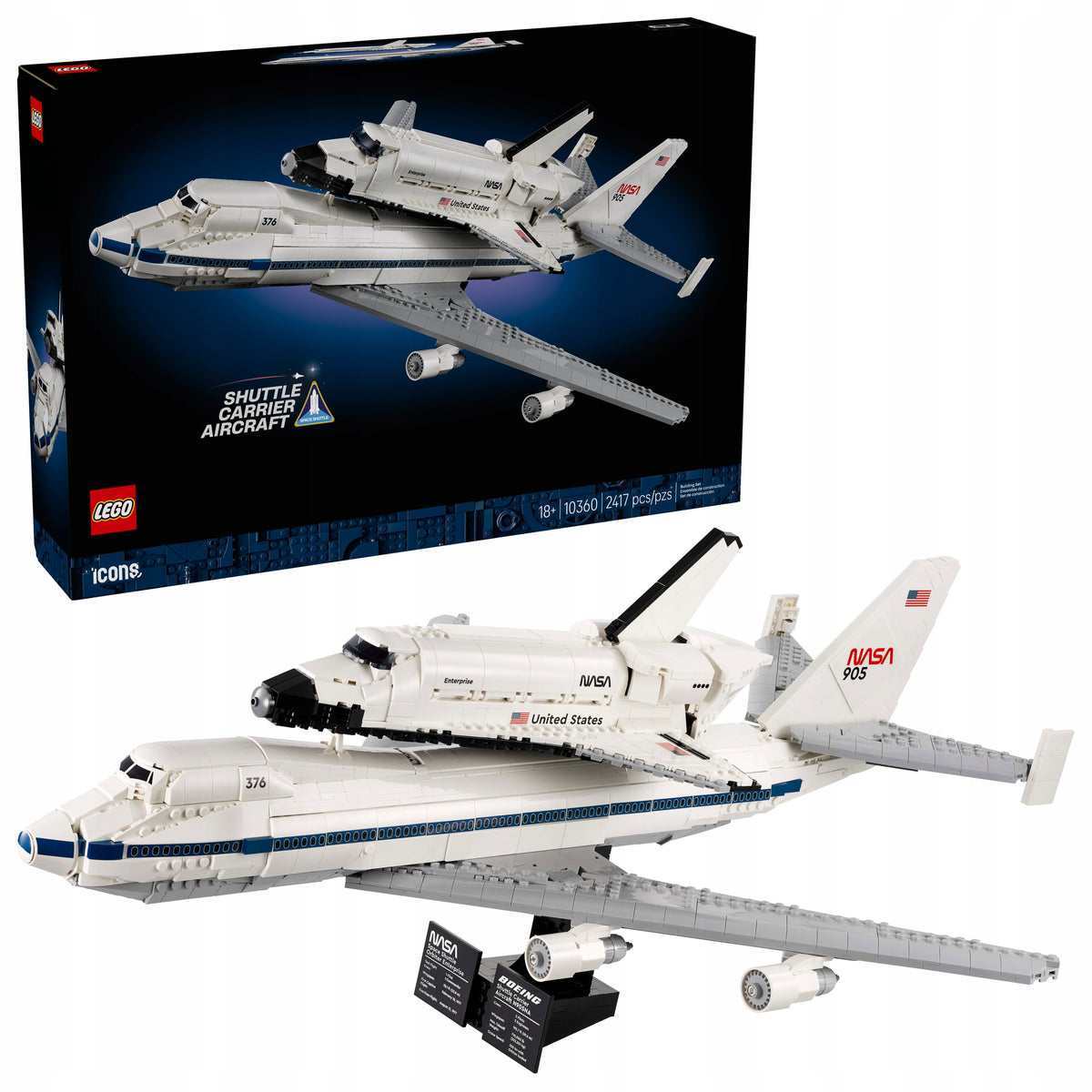 Blocks LEGO ICONS 10360 Shuttle carrier