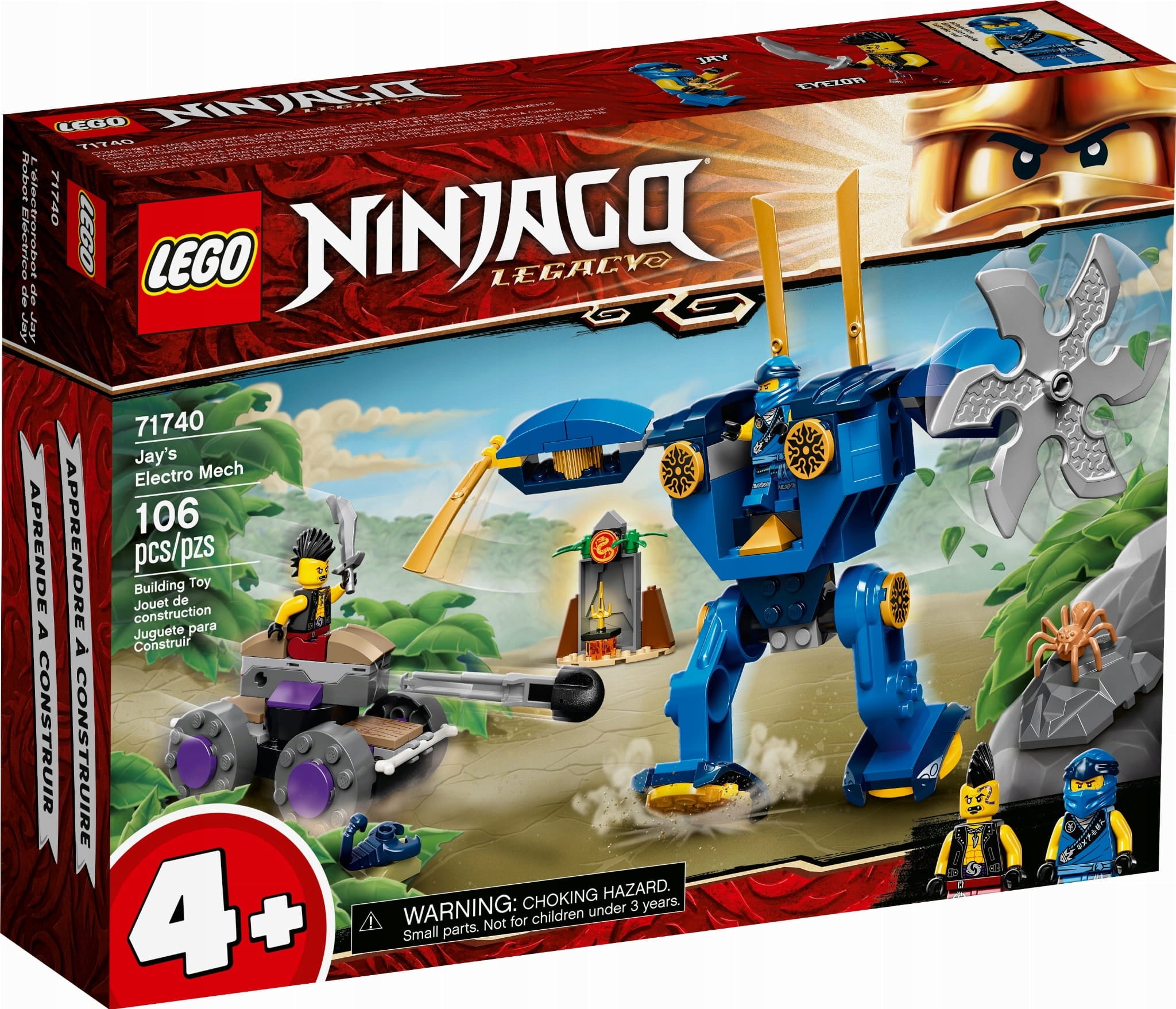 Blocks LEGO Ninjago ElectroMech Jaya 106 elements 4+