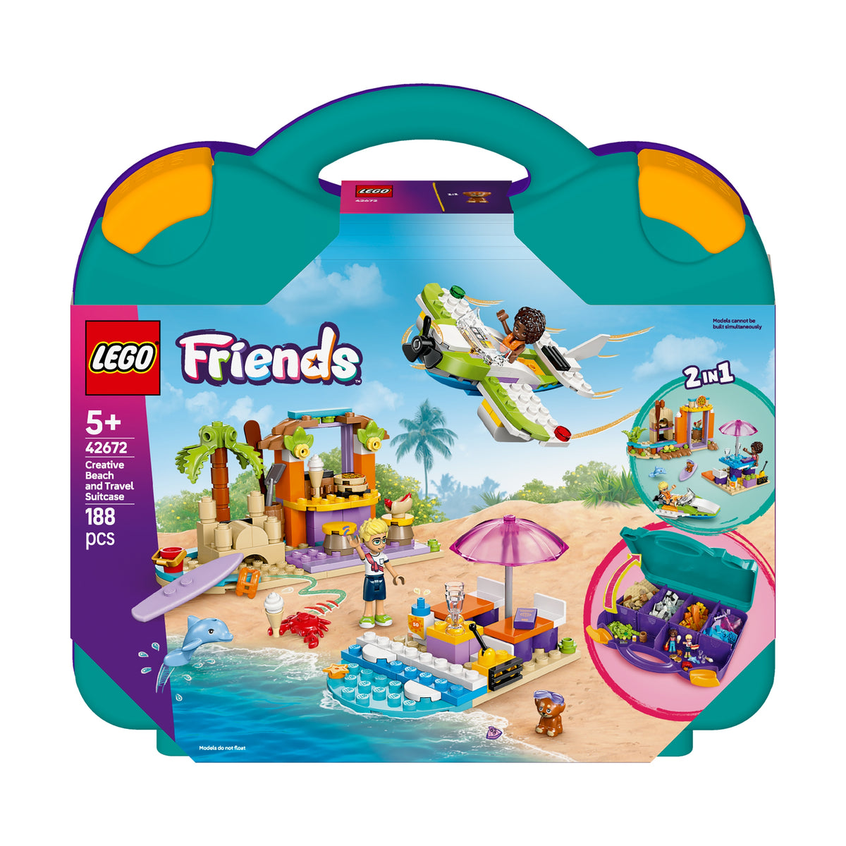 Blocks Lego Friends 188 elements creative beach suitcase 42672 Packaging status original