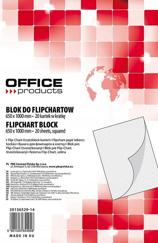 Konferenznotizbuch, 20 Blatt, Kartons. 65x100 cm 