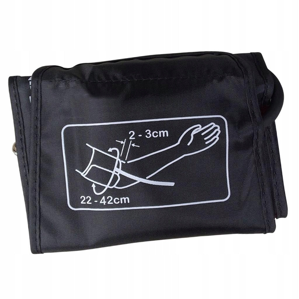 Blood Pressure Cuff Arm Sphygmomanometer Oxford Nylon Sleeve 22-42cm Black