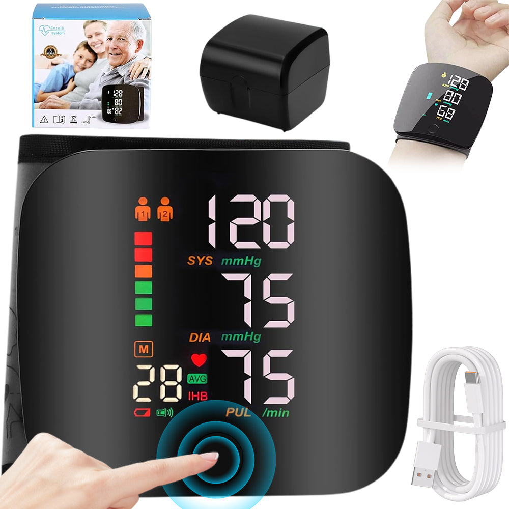 Blood Pressure Monitor: Intelligent Sensor, English Speech, Easy to Operate