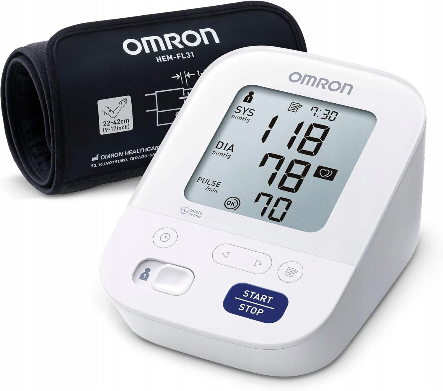 Blood Pressure Monitor OMRON X3 Comfort Shoulder Automatic Intelli Wrap 22-42 cm