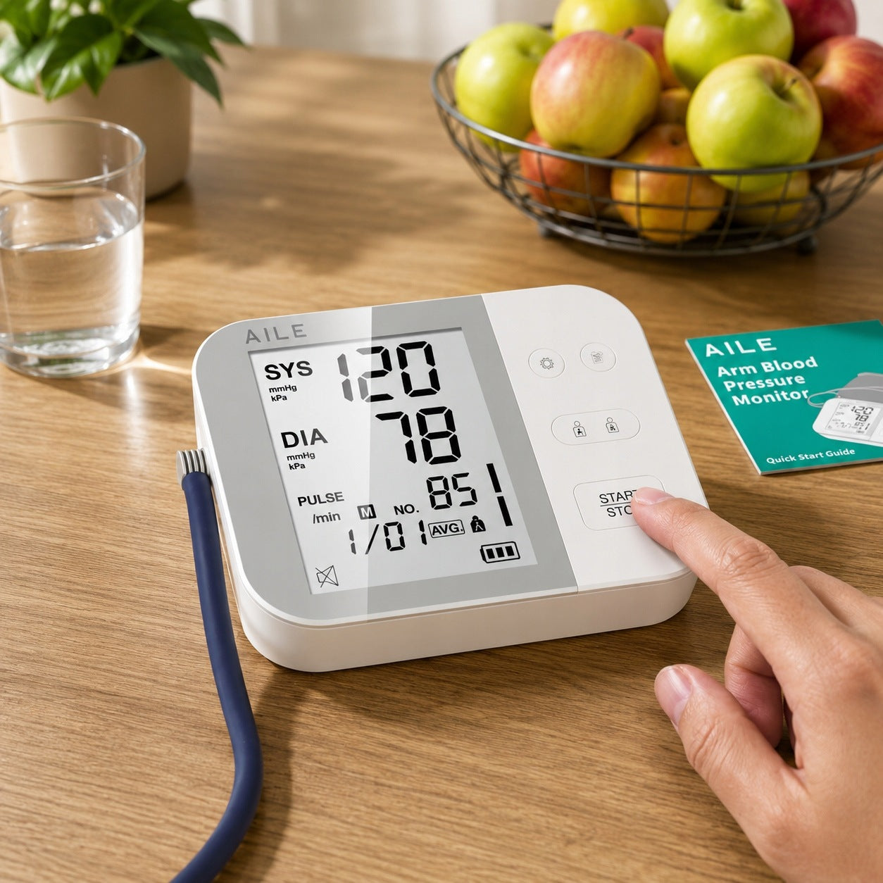 Blood Pressure Monitor with Large Cuff AILE (22-42 cm) Brand no brand