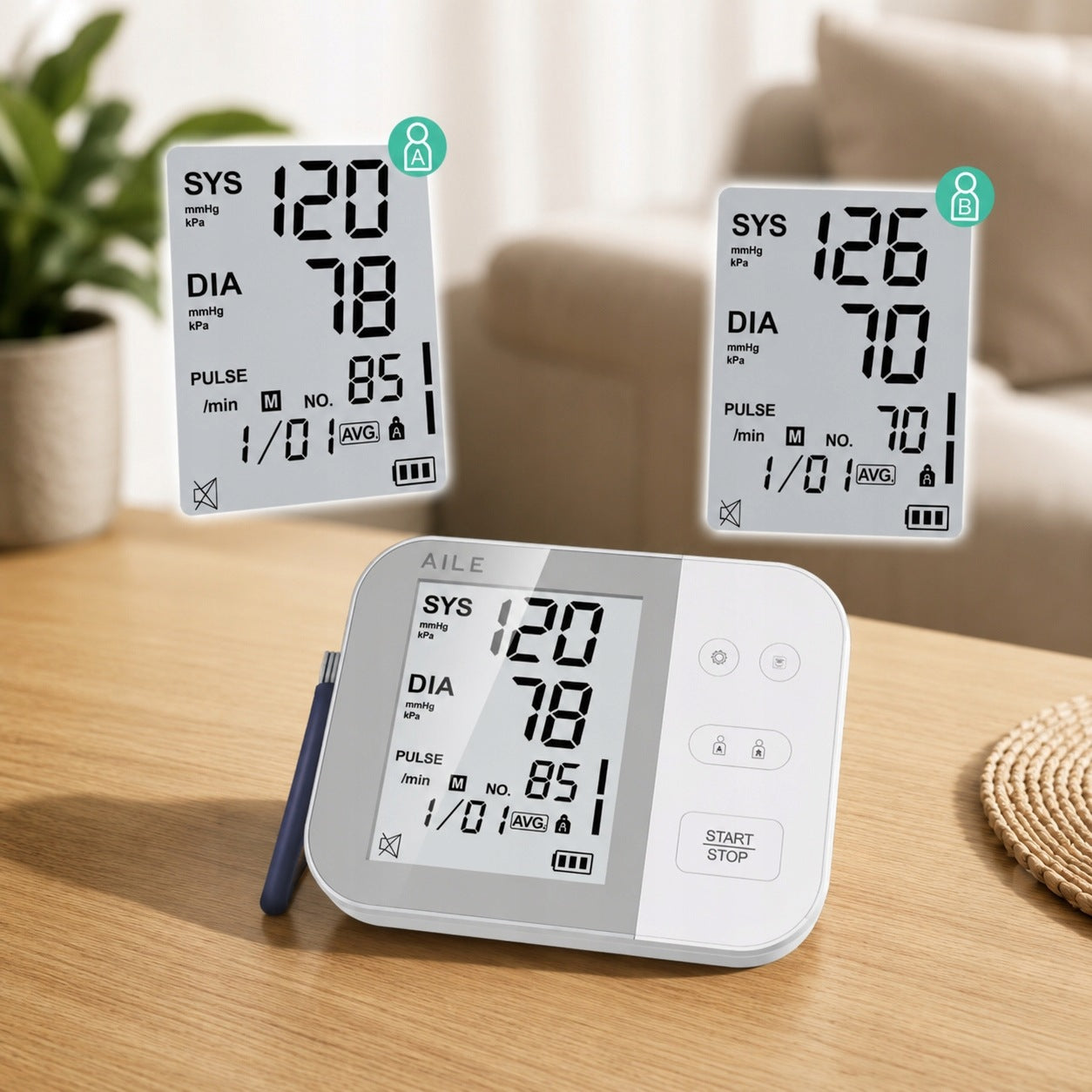 Blood Pressure Monitor with Large Cuff AILE (22-42 cm) Medical device no