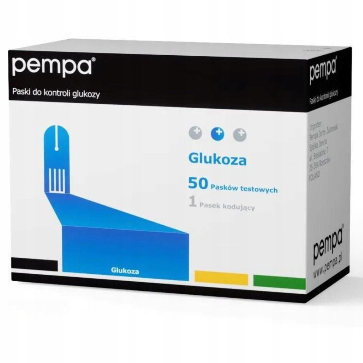 Blood glucose measuring strips Pempa BK6-G - 50 pieces
