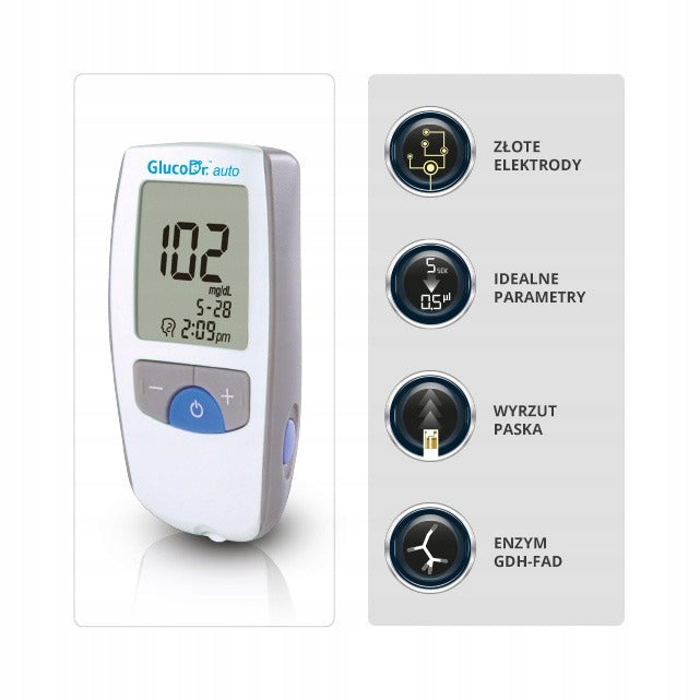 Blood glucose meter GlucoDr. auto A + strips 25 pcs. Medical device yes