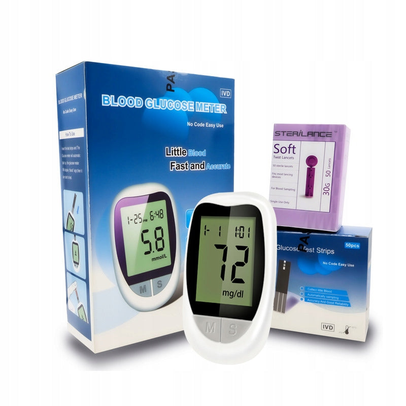 Blood glucose meter to measure high blood sugar levels at home