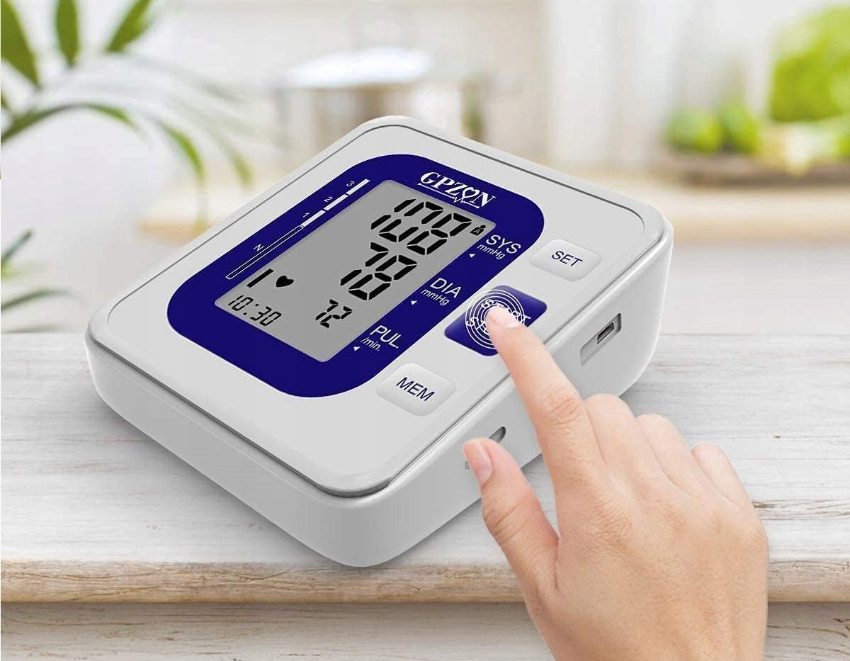 Blood pressure monitor GPZON B26 shoulder USB cuff 22-40 cm Medical device yes