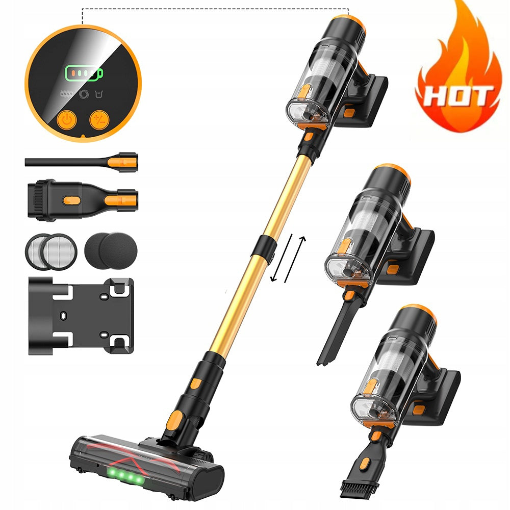 Blossom DSV112A Cordless Upright Vacuum Cleaner 550W 50kPa Gold