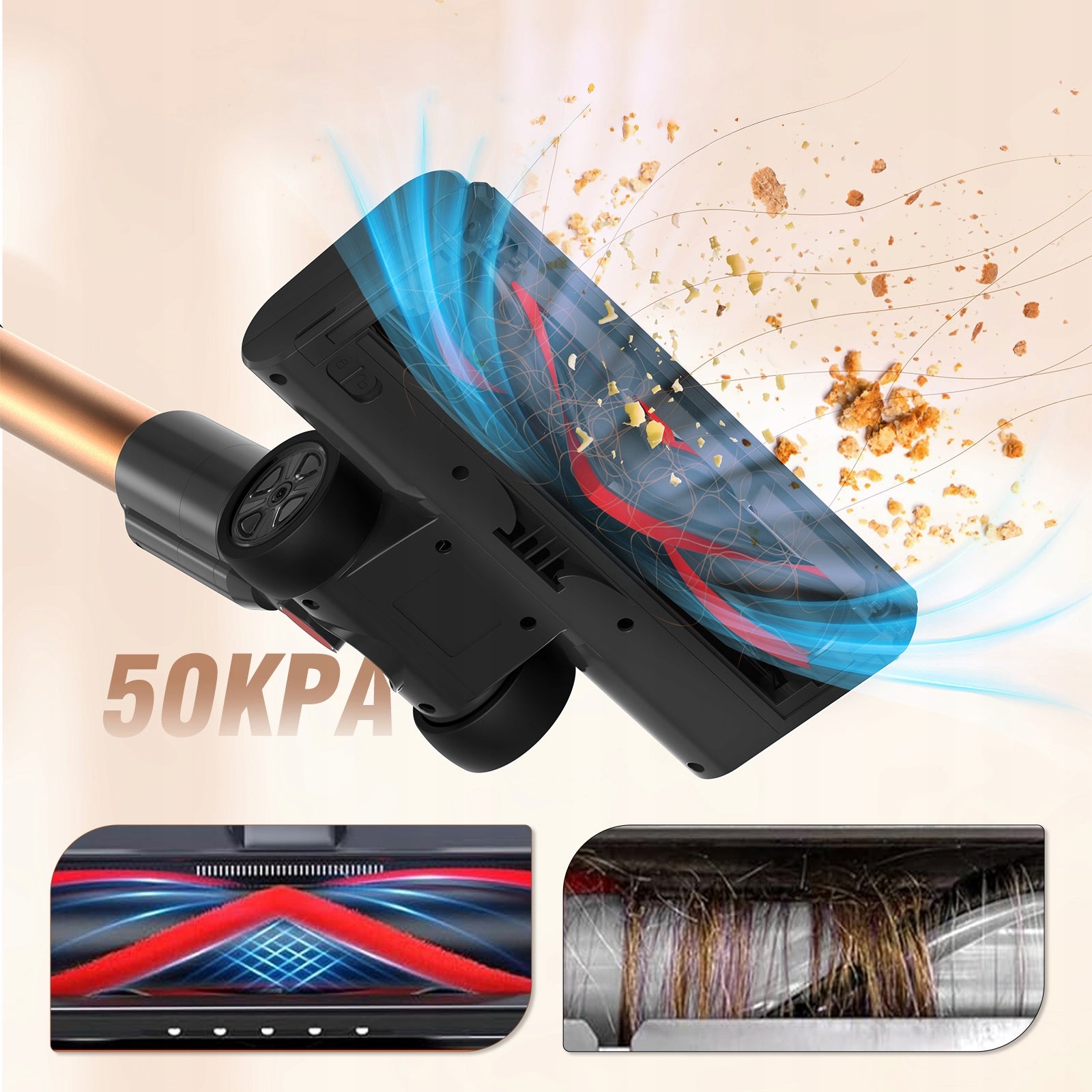 Blossom V18 Cordless Handheld Vacuum Cleaner 550W 50KPa for Home and Car Wet mode yes